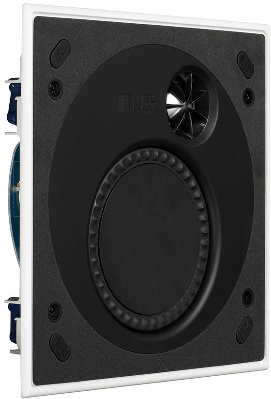 KEF 4.5" White Square Shallow Depth In-Wall Speaker 3