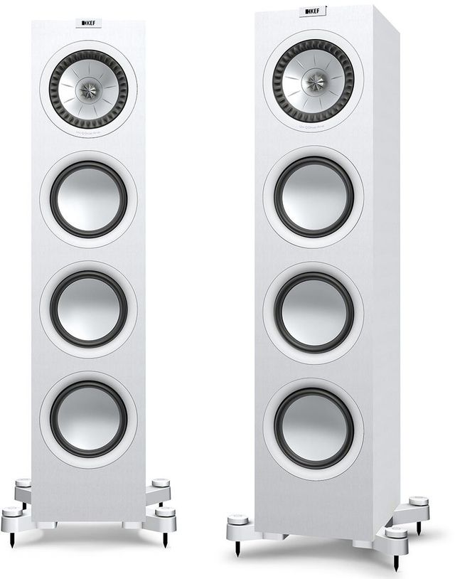 KEF Q750 6.5" Satin White Floor Standing Speaker