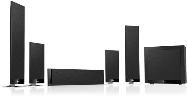 KEF T205 5.1 Home Theater System-Black