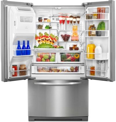 KitchenAid® Architect® Series II 28.6 Cu. Ft. French Door Refrigerator-Monochromatic Stainless Steel 1