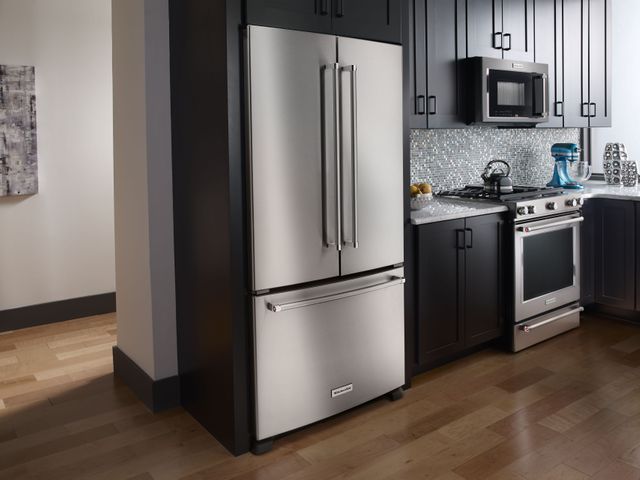 KitchenAid® 21.9 Cu. Ft. Stainless Steel Counter Depth French Door Refrigerator 6