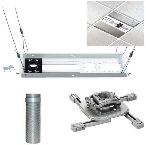 Chief® Silver Elite Universal Ceiling Projector Mount Kit 0