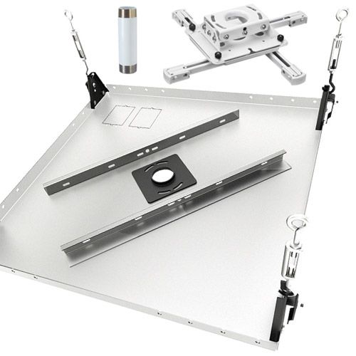 Chief® White Universal Ceiling Projector Mount Kit