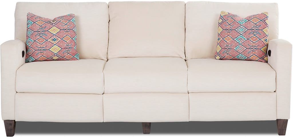 Klaussner® Colleen White Power Hybrid Sofa
