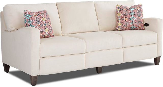 Klaussner® Colleen White Power Hybrid Sofa-1