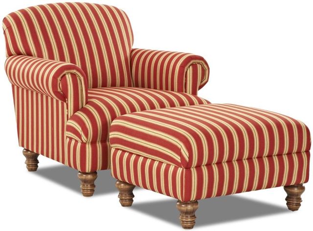 Klaussner® Bailey Chair and Ottoman Set-0