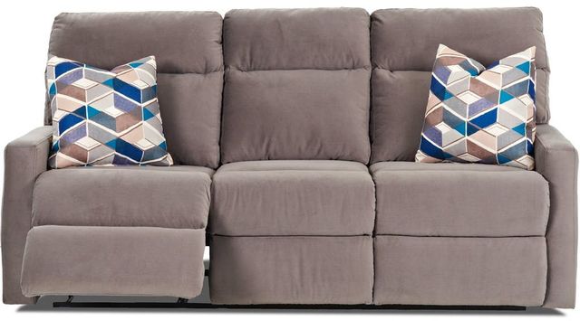 Klaussner® Monticello Gray Reclining Sofa-1
