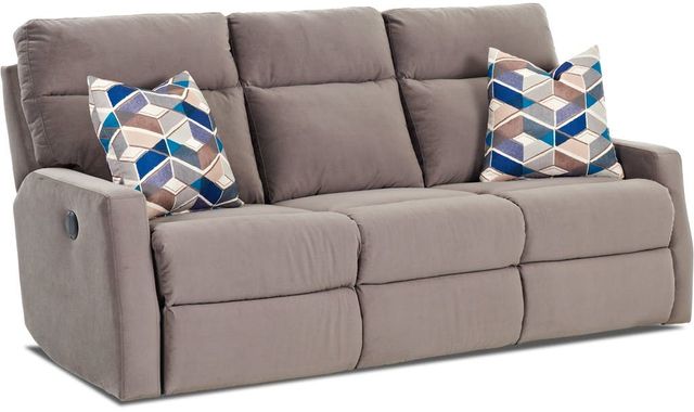 Klaussner® Trisha Yearwood Monticello Gray Reclining Sofa-3