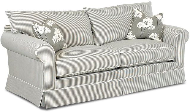 Klaussner® Jenny Gray Sofa/Regular Sleeper 1