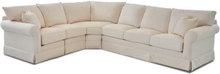 Klaussner® Jenny 3-Piece Gray Sectional