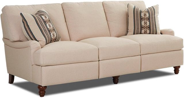 Klaussner® Loewy Beige Power Hybrid Sofa