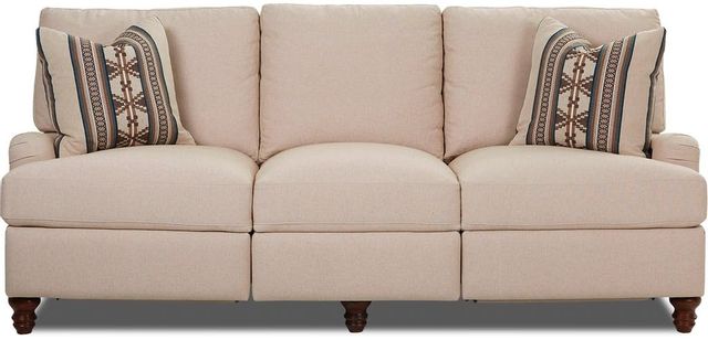 Klaussner® Loewy Beige Power Hybrid Sofa 1