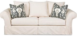 Klaussner® Charleston Off-White Slipcover Sofa