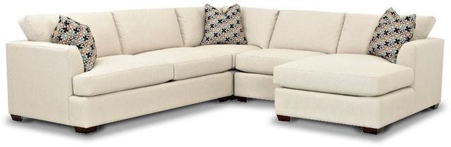 Klaussner® Bentley 4-Piece White Sectional