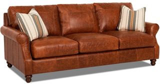 Klaussner® Trisha Yearwood Tifton Leather Sofa