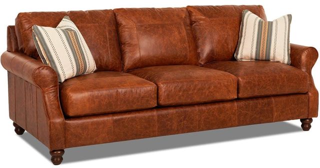 Klaussner® Trisha Yearwood Tifton Leather Sofa-0