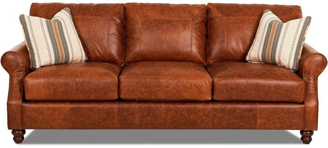 Klaussner® Trisha Yearwood Tifton Leather Sofa-1