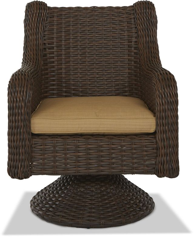 Klaussner® Outdoor Laurel Swivel Rock Dining Chair-0