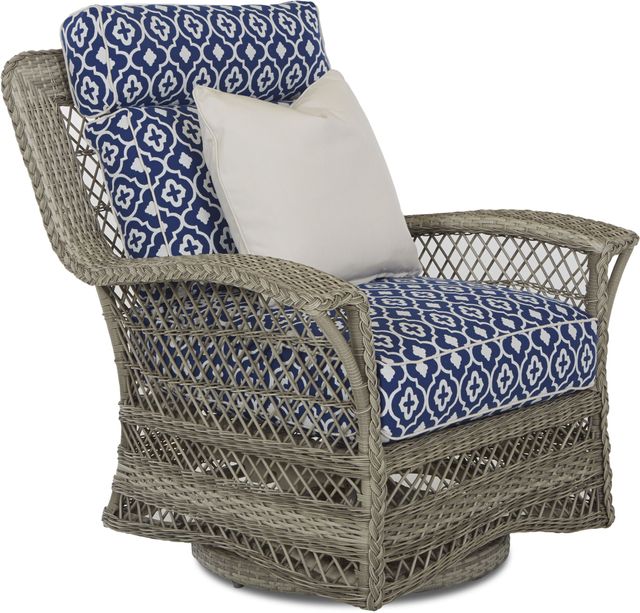 Klaussner® Outdoor Willow Swivel Glider Chair-1