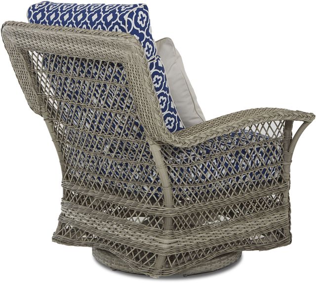 Klaussner® Outdoor Willow Swivel Glider Chair-2