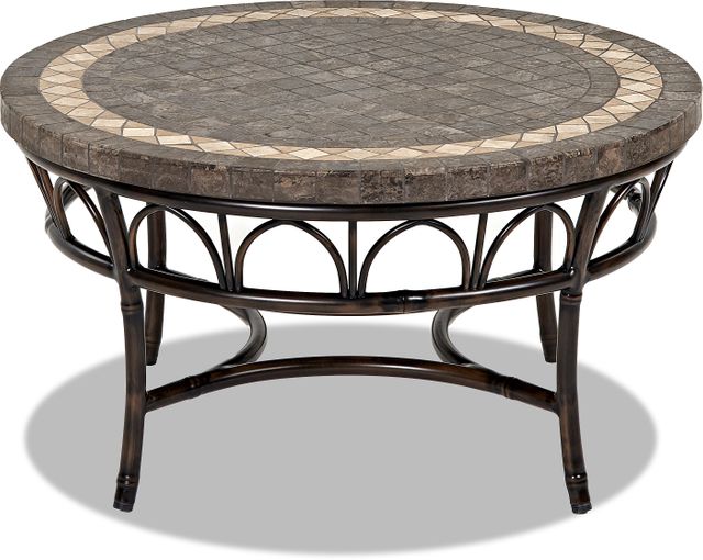 Klaussner® Outdoor Capella Round Conversation Cocktail Table-1