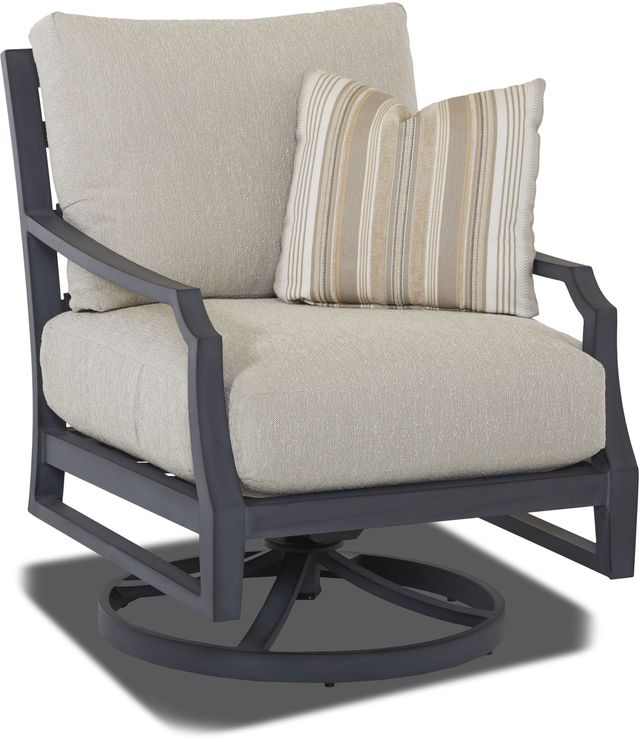 Klaussner® Outdoor Mirage Swivel Rocker Chair-1