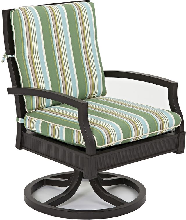 Klaussner® Outdoor Cerissa Swivel Rock Dining Chair-1
