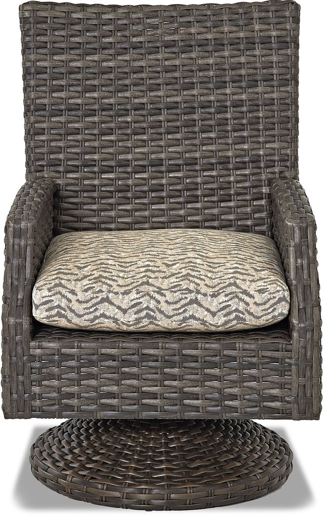 Klaussner® Outdoor Cascade Swivel Rock Dining Chair-0