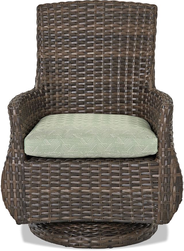 Klaussner® Outdoor Sycamore Swivel Rock Dining Chair-0