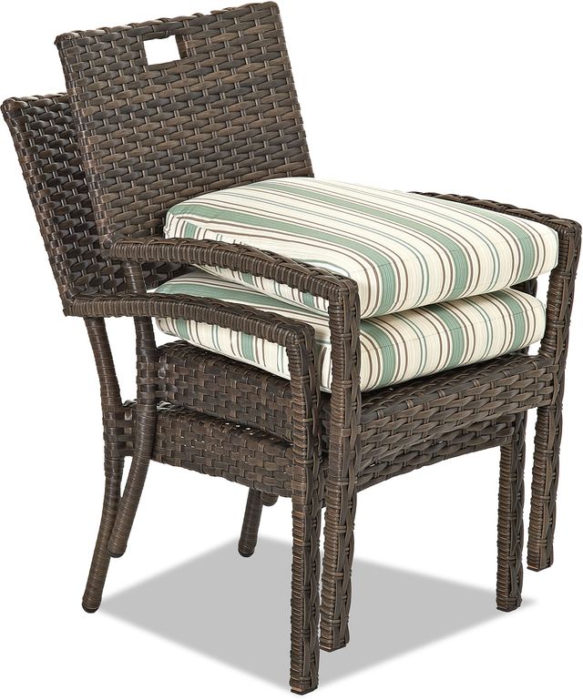 Klaussner® Outdoor Sycamore Stacking Dining Chair (Pack of 4)-3