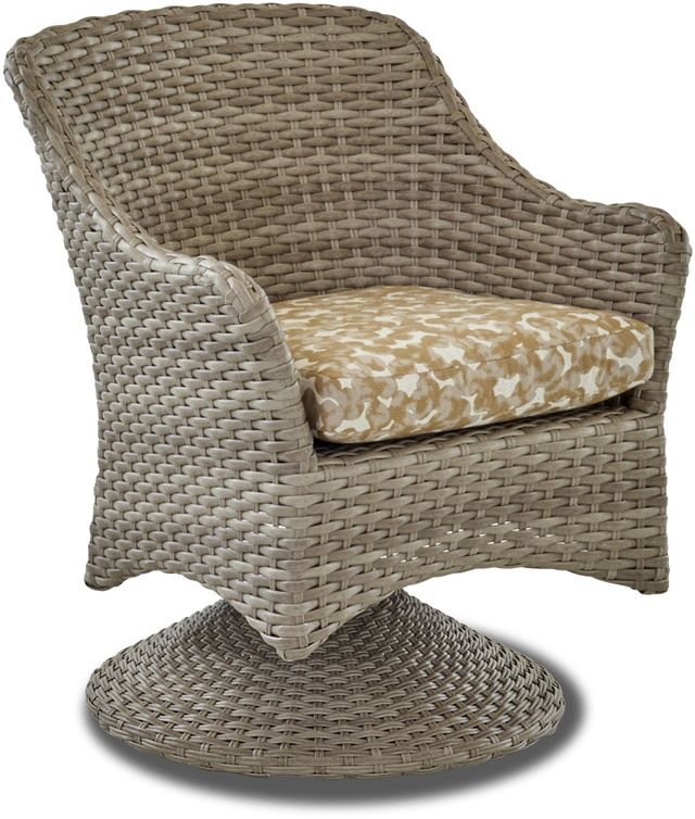 Klaussner® Mesa Seacoast Outdoor Swivel Rock Dining Chair-1