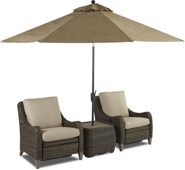 Klaussner® Outdoor Mesa Canyon Rectangular Umbrella End Table-5