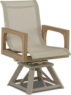 Klaussner® Outdoor Delray Swivel Rocker Dining Chair