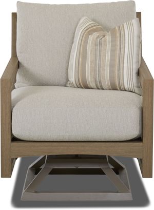 Klaussner® Delray Dune Outdoor Swivel Rocker Chair