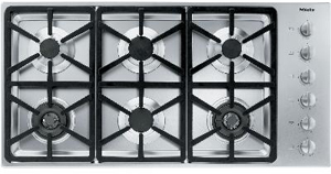 Miele 43" Stainless Steel Gas Cooktop-KM3484G