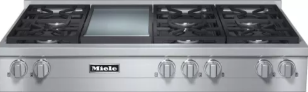 Miele 48" Gas Cooktop-Stainless Steel-0