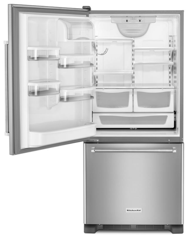 KitchenAid® Architect® Series II 22.0 Cu. Ft. Bottom Freezer Refrigerator-Stainless Steel 1