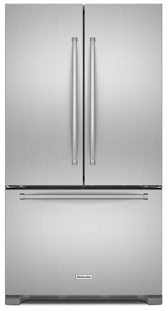 KitchenAid® 20.0 Cu. Ft. Counter Depth French Door Refrigerator-Stainless Steel