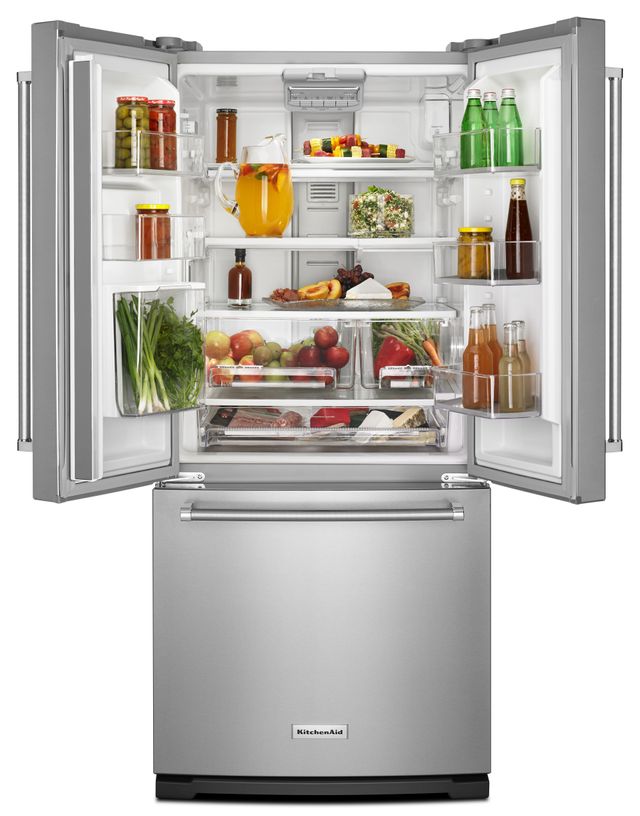 Réfrigérateur à portes françaises de 30 po KitchenAid® de 19,7 pi³ - Acier inoxydable 2