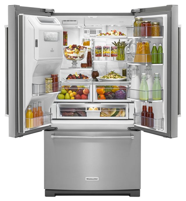 KitchenAid® 26.8 Cu. Ft. French Door Refrigerator-Stainless Steel-2