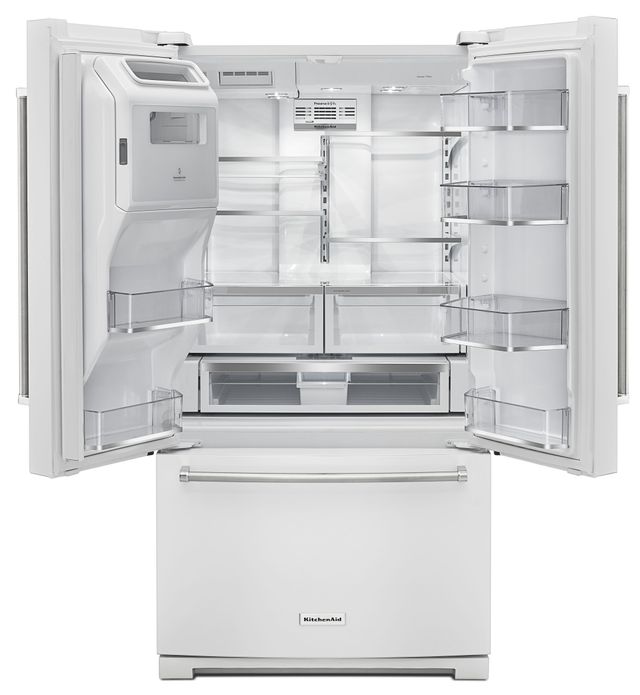 KitchenAid® 26.8 Cu. Ft. French Door Refrigerator-White 1