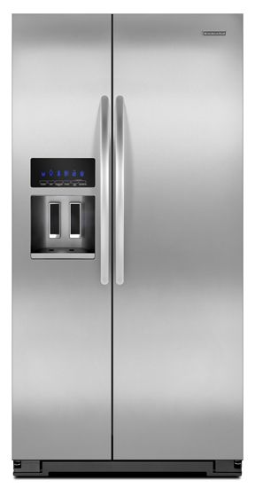 KitchenAid® Architect® Series II 23.9 Cu. Ft. Side-by-Side Refrigerator-Monochromatic Stainless Steel