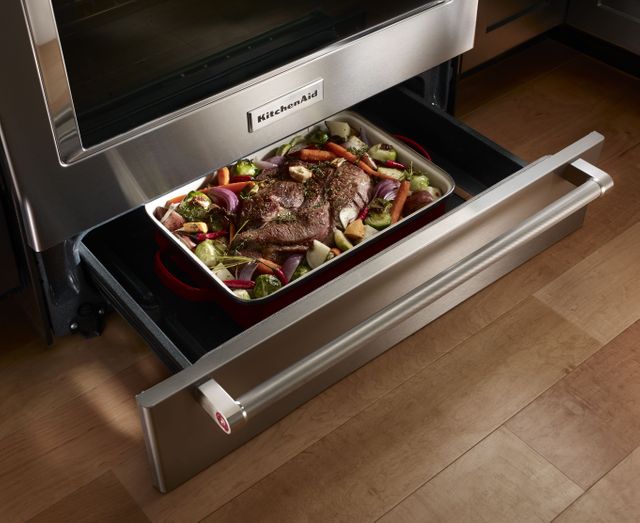KitchenAid® 30" Stainless Steel Slide In Electric Convection Range 4