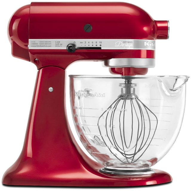 KitchenAid® Artisan® Design Series Candy Apple Red Stand Mixer 2