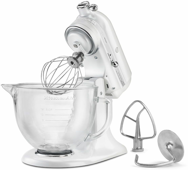 KitchenAid® Artisan® Design Series Sugar Pearl Silver Stand Mixer 7