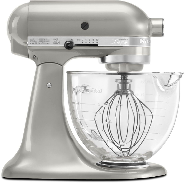 KitchenAid® Artisan® Design Series Sugar Pearl Silver Stand Mixer 11