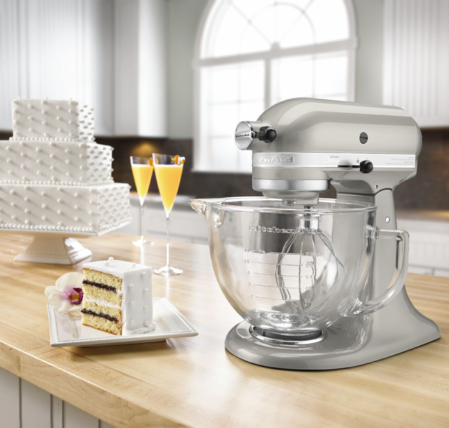 KitchenAid® Artisan® Design Series Sugar Pearl Silver Stand Mixer 3