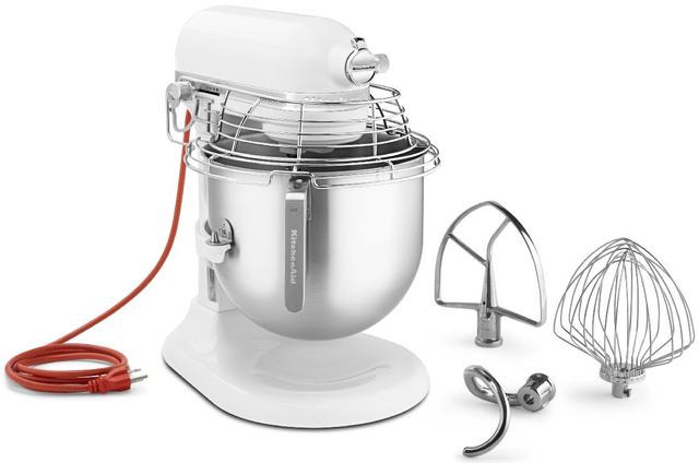 KitchenAid® Commercial Series White Stand Mixer 3