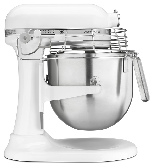 KitchenAid® Commercial Series White Stand Mixer 1