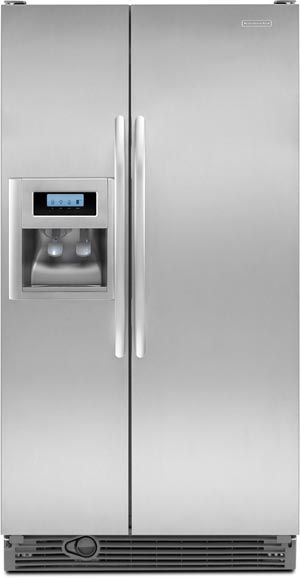 KitchenAid Architect Series II - 25.4 cu. ft. cu. ft. Side by Side Refrigerator - Monochromatic Satina 0